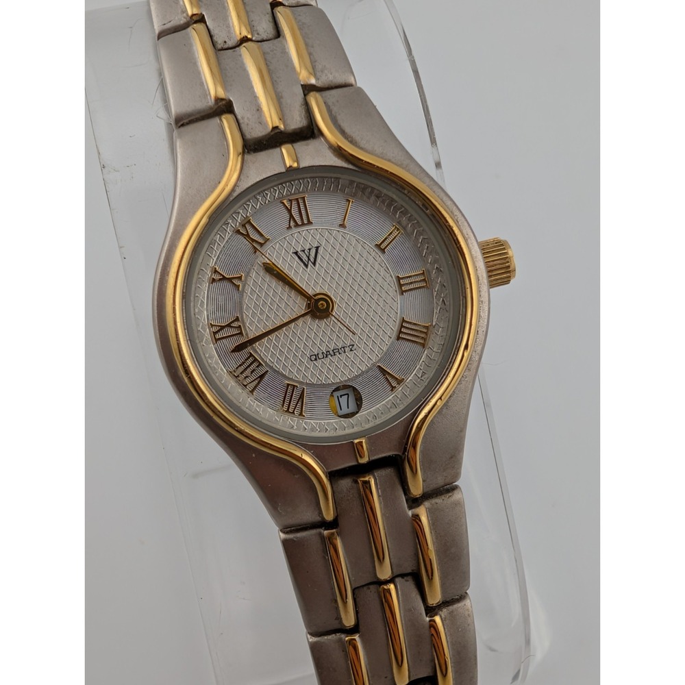 Worthington Watch Women 23mm Case Two Tone 6" Band- New Battery